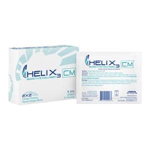 Helix3 100% Bovine Collagen Wound Dressing Collagen 2x2" Sterile Sq NAdh Hi Abs