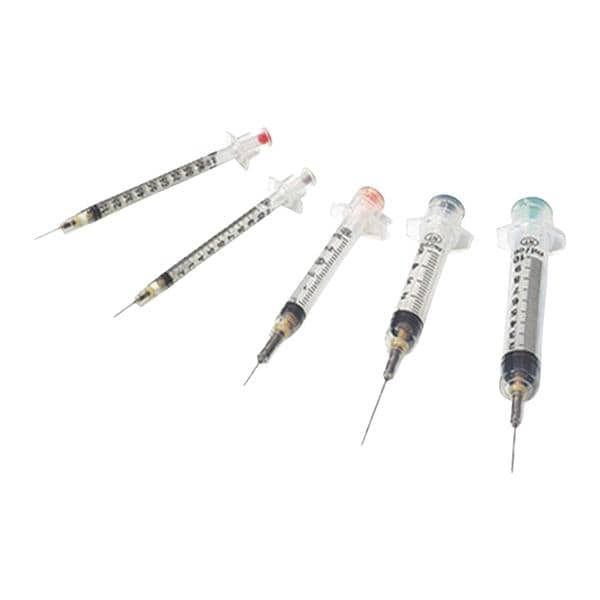 Syringe/Needle 5mL 25gx1-1/2" Safety 600/Ca