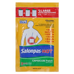 Salonpas Hot Patch 3/Pk