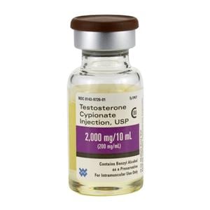 Testosterone Cypionate Injection 200mg/mL MDV 10mL/Vl