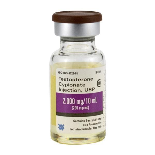 Testosterone Cypionate Injection 200mg/mL MDV 10mL/Vl