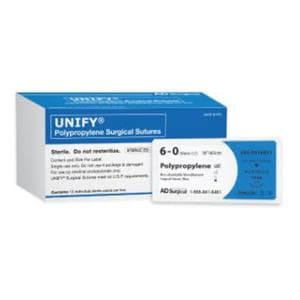 Unify Suture 4-0 18" Polypropylene Monofilament PS-3 Blue 12/Bx