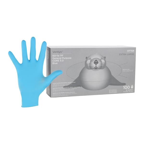 Otter Nitrile General Purpose Gloves X-Large Blue