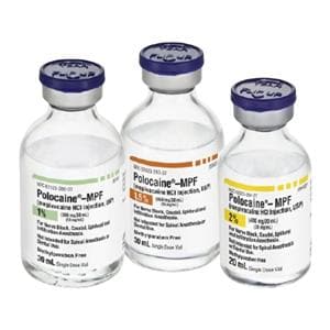 Polocaine MPF Injection 2% 20mg/mL Preservative Free SDV 20mL 25/Pk