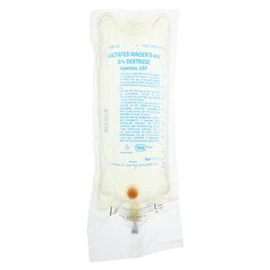 Lactated Ringers Solution Dextrose 5%/Lactated Ringers 1000mL Bag Ea