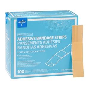 Caring Adhesive Bandage Plastic 3/4x3" Natural Sterile 1200/Ca