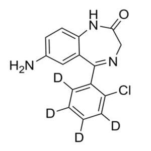 Reference Solution 7-Aminoclonazepam-D4 Actntrl 100ug/mL f/ LC/MS & GC/MS Amp Ea