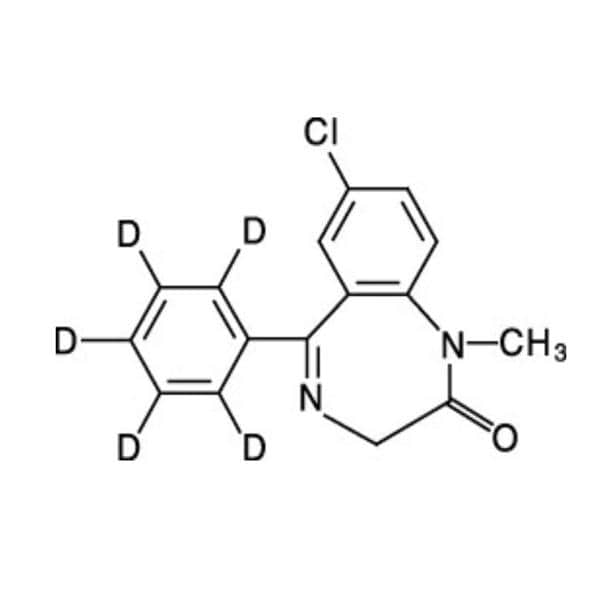 Reference Solution Diazepam-D5 Methanol 100ug/mL For LC/MS & GC/MS Ampule Ea