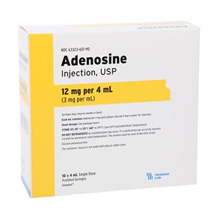 Adenosine Injection 3mg/mL Prefilled Syringe 4mL 10/Bx