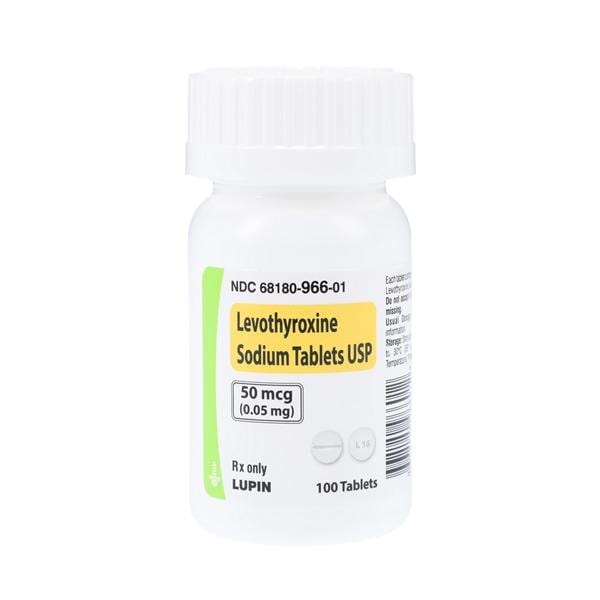 Levothyroxine Sodium Tablets 0.05mg Bottle 100/Bt
