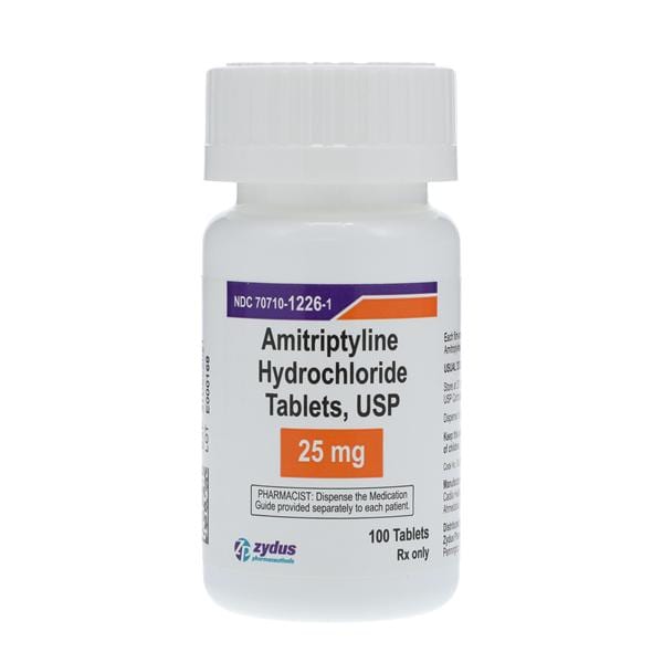 Amitriptyline HCl Tablets 25mg Bottle 100/Bt