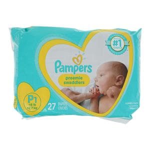 Pampers Swaddler Diapers Preemie to 6lbs 27/Pk