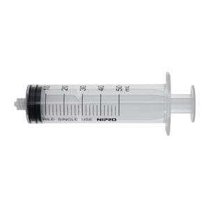 Hypodermic Syringe 50cc Clear No Dead Space 50/Bx