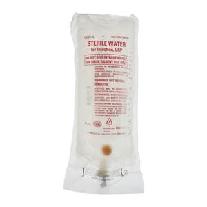 Injectable Sterile Water Sterile Water 1000mL Bag Ea