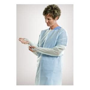 Isolation Gown AAMI Level 2 Fbrc / PE Coat One Size Fits Most Blue 75/Ca