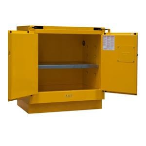 Storage Cabinet Heavy Duty Steel Yellow Ea