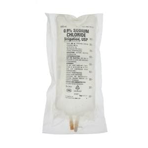 Irrigation Solution 0.9% Sodium Chloride 1000mL Bag Bag Ea