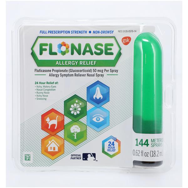 Flonase Allergy Spray 50mcg 144 Sprays .62oz/Bt