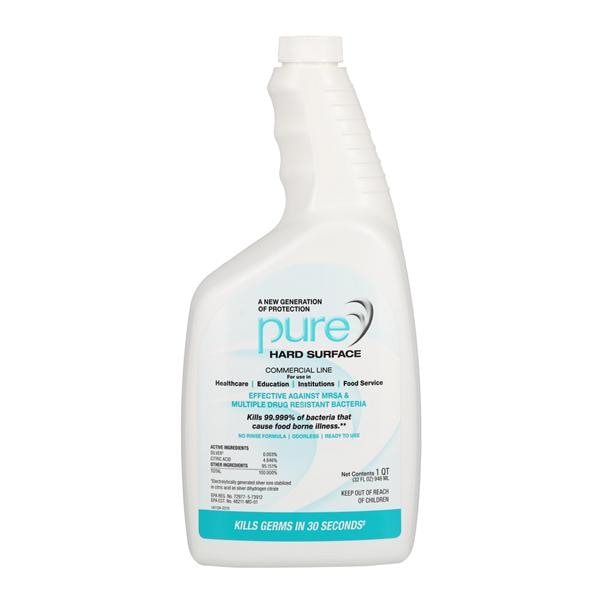 Disinfectant Sanitizer Pure Hard Surface No Artificial Fragrances 32 oz Ea, 12 EA/CA