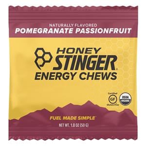 Honey Stinger Energy Chews USDA Organic Pomegranate Passionfruit 1.8oz Bag 12/Bx