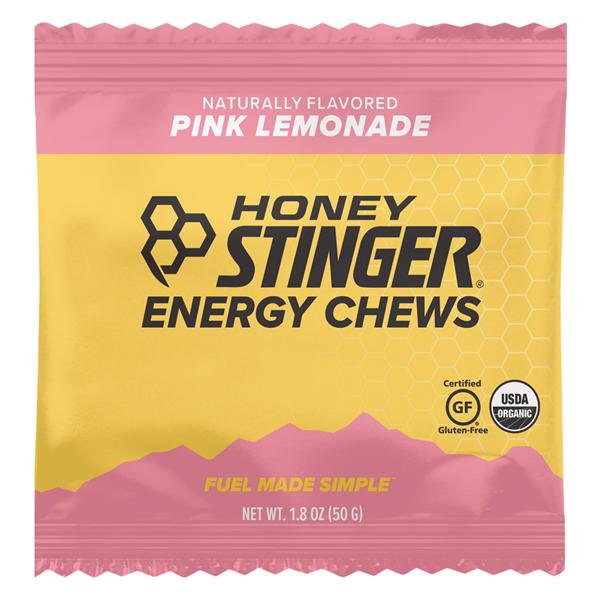 Honey Stinger Energy Chews Organic Pink Lemonade 1.08oz Bag 12/Bx