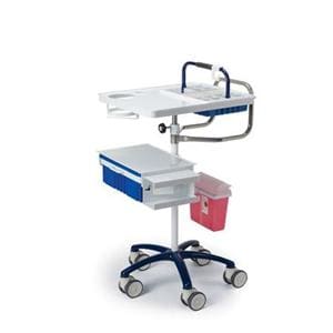 Deluxe Titan Drawer Cart 24x30x47.5" 4" Twin Wheel Caster