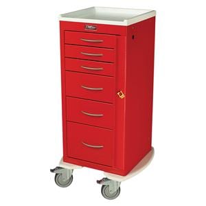 M-Series Cart Standard 30" 5" Ball-Bearing Tente Caster (6) Drawer Brkwy Lk Ea