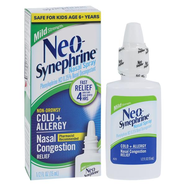 Neo-Synephrine 0.25% Nasal Spray Mild 15mL/Bt