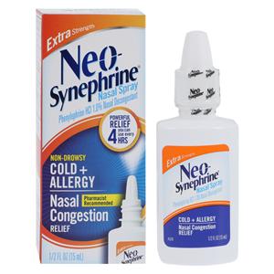 Neo-Synephrine 1% Nasal Decongestant Spray Extra Strength 15mL/Bt