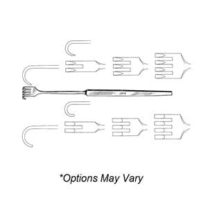 Jarit Finger Rake Retractor 6-1/2" Stainless Steel Non-Sterile Reusable Ea