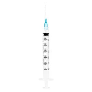 Needle Needle/ Syringe 23gx1" 3mL Luer Lock _ Low Dead Space 100/Bx