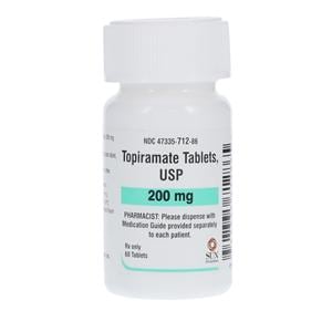 Topiramate Tablets 200mg Bottle 60/Bt