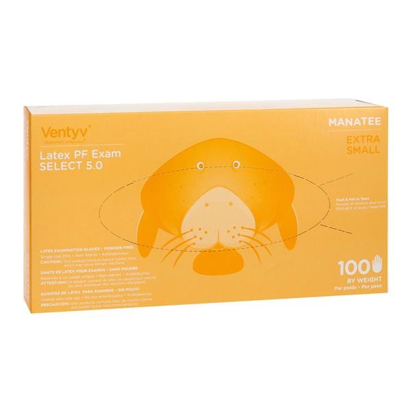 Manatee Latex Exam Gloves X-Small Non-Sterile