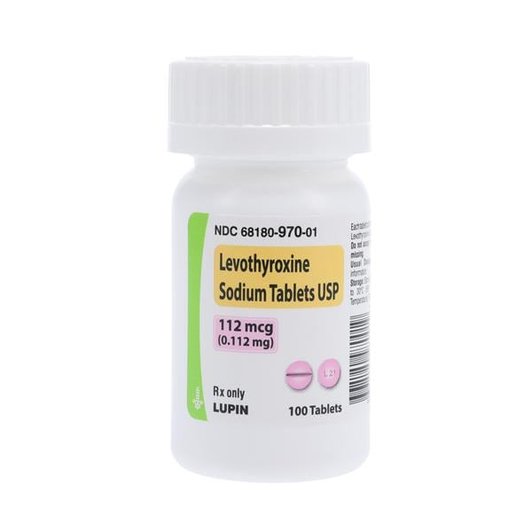 Levothyroxine Sodium Tablets 112mcg Bottle 100/Bt