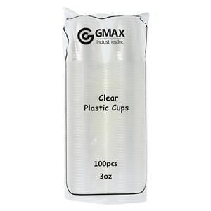 Drinking Cup Plastic Clear 3 oz Disposable 100/Pk