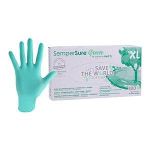 Sempermed Nitrile Exam Gloves X-Large Green Non-Sterile