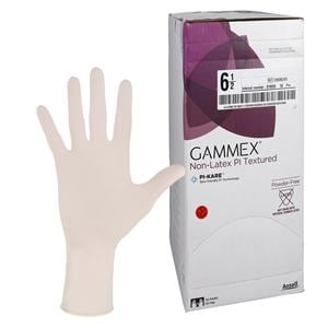 Gammex Polyisoprene Surgical Gloves 6.5 White, 4 BX/CA