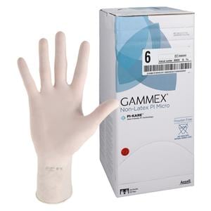 GAMMEX Non-Latex PI Micro Polyisoprene Surgical Gloves 6 Standard White, 4 BX/CA