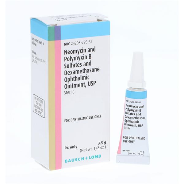 Neomycin/Polymyxin B Sulfate/Dexamethasone Ophthalmic Ointment Tube 3.5gm/Tb