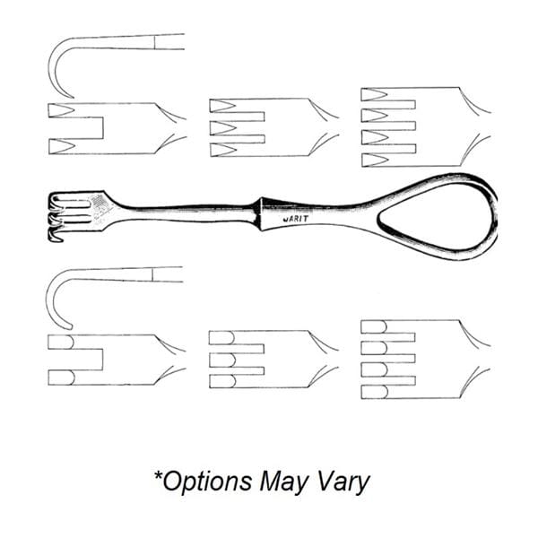 Jarit Volkman Surgical Retractor 9" Stainless Steel Reusable Ea