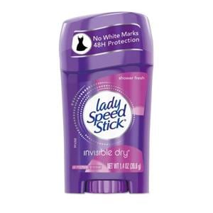 Lady Speed Stick Deodorant 1.4oz Shower Fresh Invisible Dry Ea