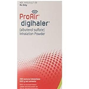 ProAir Digihaler Inhalation Powder 200 Actuations Inhaler 0.65g/Ea