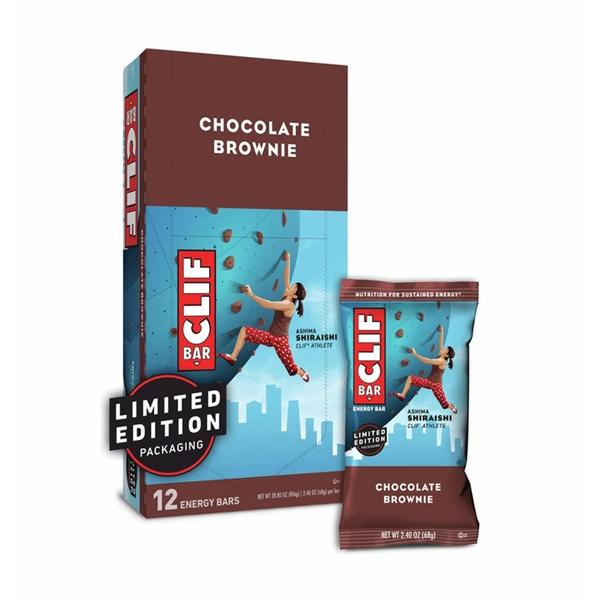 Clif Bar Energy Protein Bar Chocolate Brownie 2.4oz Individually Wrapped 12/Bx