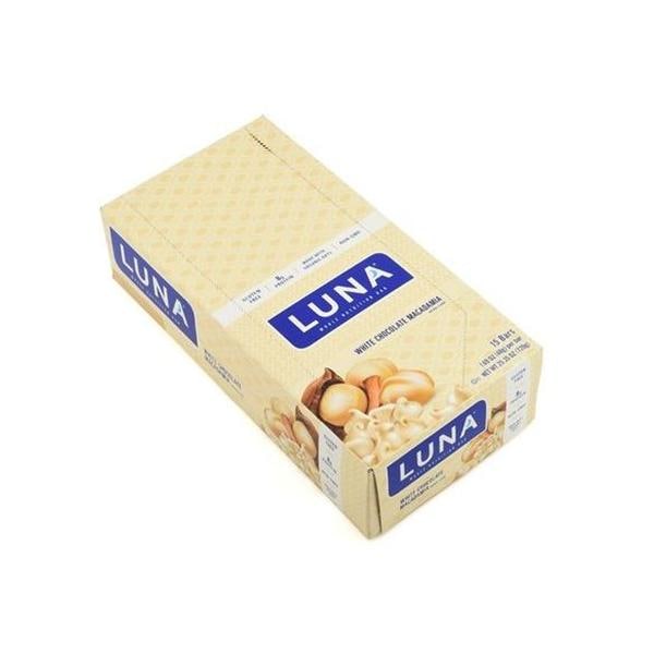 Luna Ntrtn Br N GMO/Gltn Fr Wht Choc Macadamia 1.69oz Individually Wrapped 15/Bx