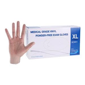 Vinyl Exam Gloves X-Large Clear Non-Sterile, 10 BX/CA