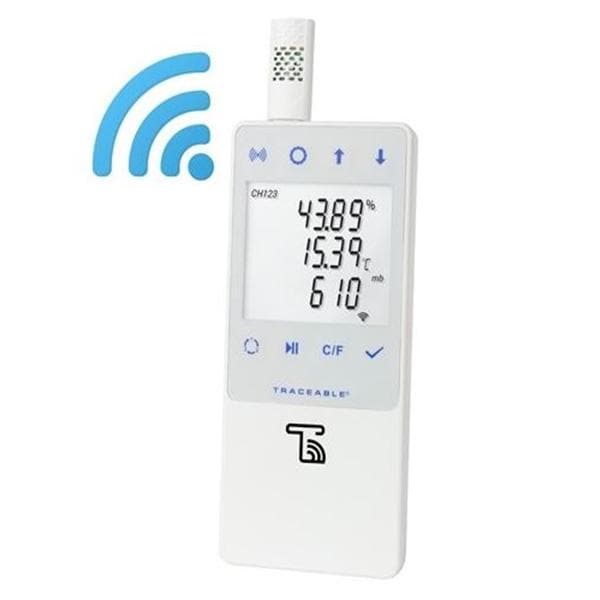 Traceable Barometric/Temperature/Humidity Data Logger 0 to 50C Ea