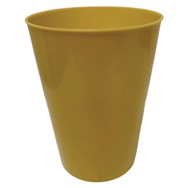 Drink Tumbler Round Plastic Gold 8oz