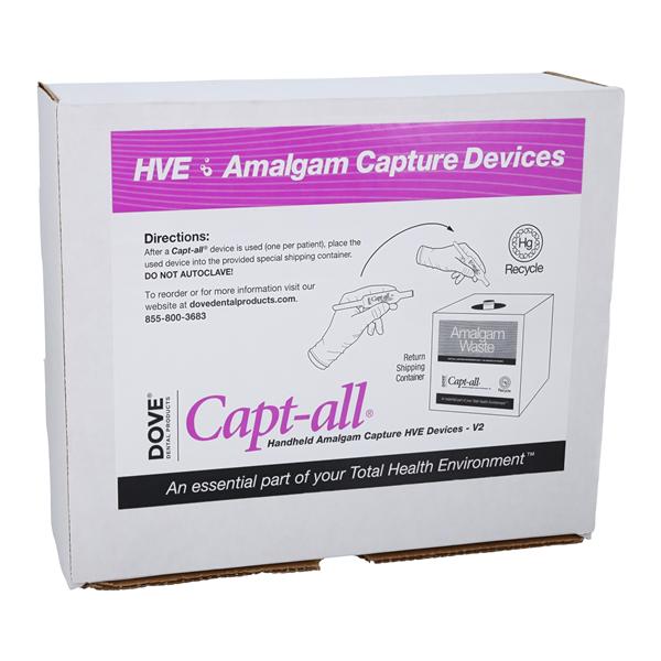 Capt-All Amalgam Separator HVE Tips White Universal 25/Bx