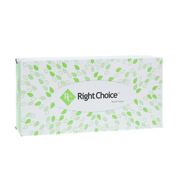 Right Choice Facial Tissue White 2 Ply 100/Bx