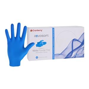 RevoSoft Nitrile Exam Gloves X-Small Blue Non-Sterile
